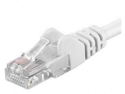 Patch kabel UTP cat 5e, 5m - bílý