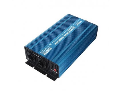 Napěťový měnič Carspa P3000U-24 24V/230V+USB 3000W, čistá sinusovka