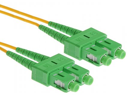 Patch kabel optický duplex SC/APC-SC/APC 09/125 3m SM