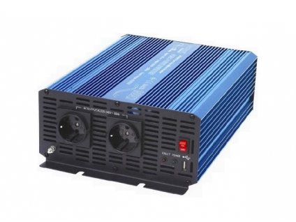 Napěťový měnič Carspa P1500-12 12V/230V 1500W, čistá sínusovka