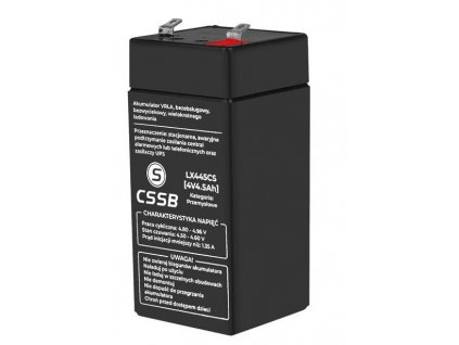 Baterie olověná 4V / 4,5Ah LTC LX445CS gelový akumulátor