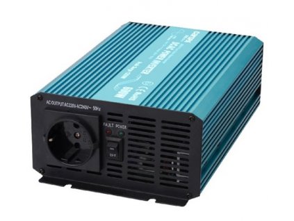 Měnič napětí 12V/230V 600W, CARSPA P600, čistá sinusovka