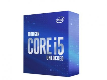 INTEL cpu CORE i5-10600K socket1200 Comet Lake BOX 125W 10.generace (bez chladiče, 4.1GHz turbo 4.8GHz, 6x jádro, 12x vlákno, 12MB cache, pro DDR4 do 2666, grafika UHD 630), virtualizace