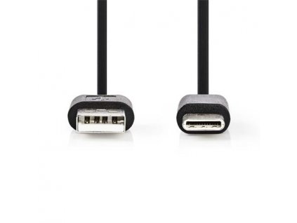 Nedis CCGP60600BK01 - USB 2.0 kabel | Typ-C Zástrčka - A Zástrčka | 0,1 m | Černá barva