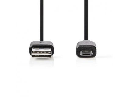 Nedis CCGB60510BK10 - USB 2.0 kabel | A Zástrčka - Micro B Reverzibilní Zástrčka | 1 m | Černá barva