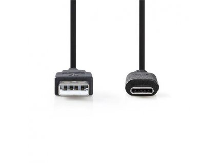 Nedis CCGB61650BK10 - USB-C™ 3.2 Kabel 2. Generace | Typ-C Zástrčka - A Zástrčka | 1 m | Černá barva