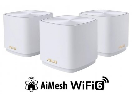 ASUS ZenWiFi XD4 Plus 3-pack white Wireless AX1800 Dual-band Mesh WiFi 6 System