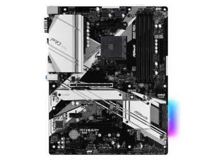 ASROCK B550 PRO4 (AM4, amd B550, 4xDDR4 4733, 6xSATA3, 7.1, VGA+HDMI, M.2, USB3.2, ATX)