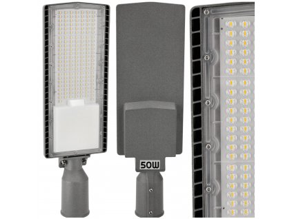 Pouliční svítilna LED 50W 6000lm ALUMINIUM