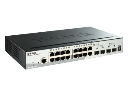 D-Link DGS-1510-20 20-Port Gigabit Stackable SmartPro Switch including 2 SFP ports and 2 x 10G SFP+ ports- 16 x 10/10
