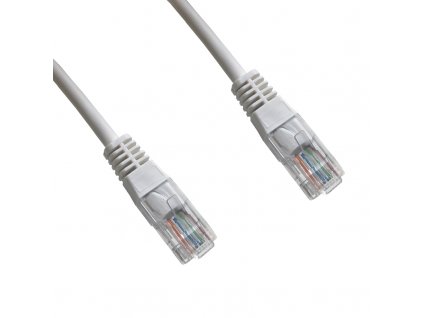 DATACOM patch cord UTP cat5e 0,25M bílý