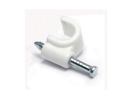 DATACOM Kabelová příchytka (9mm) bílá 100ks