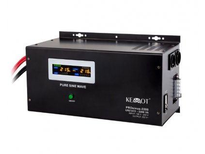 Záložní zdroj UPS KEMOT URZ3411 PROsinus 1600W 12V, čístý sinus, nástěnný