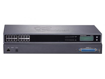 Grandstream GXW4216, VoIP, SIP, 16x FXS, 1x Gbit LAN, grafický displej, RJ21, rack