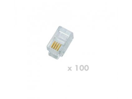 DATACOM Plug UTP CAT3 4p4c- RJ10 lanko - 100 pack