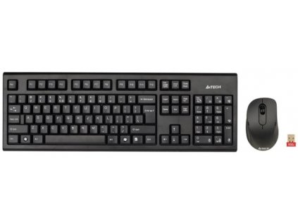 A4tech G7100N set bezdr. kláv. + bezdr. V-Track optická myš,CZ/US, USB