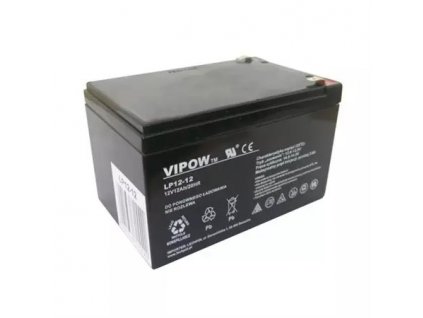 Baterie olověná 12V / 12Ah VIPOW bezúdržbový akumulátor