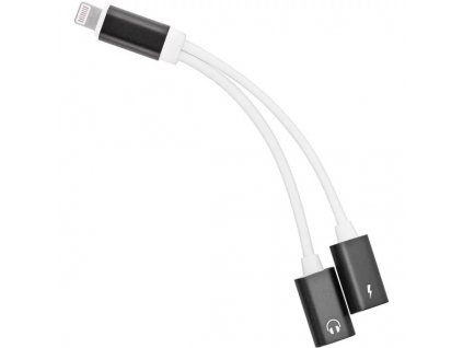 PremiumCord Adapter Lightning na 3,5mm jack audio + Lightning charging