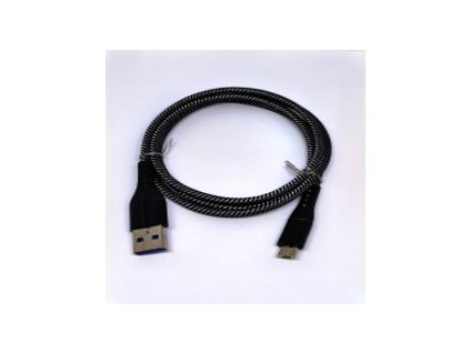 Crono kabel USB 2.0/ USB A samec - microUSB samec, 1,0m, černý premium
