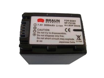 Braun akumulátor SONY NP-FH90, FH100, 3000mAh