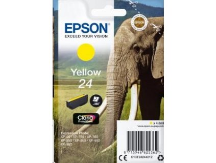 EPSON ink bar Singlepack "Slon" Yellow 24 Claria Photo HD Ink