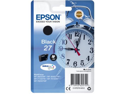 Epson Singlepack Black 27 DURABrite Ultra Ink