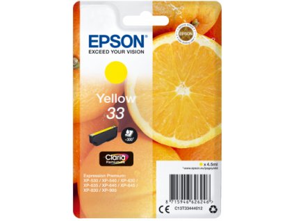 Epson Singlepack Yellow 33 Claria Premium Ink