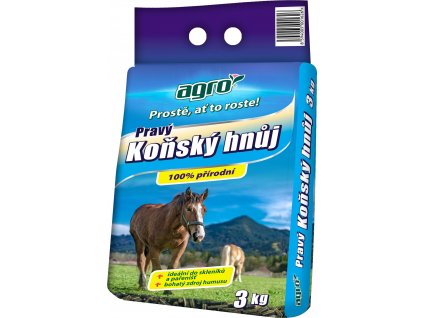 Hnojivo Agro Pravý koňský hnůj 3 kg