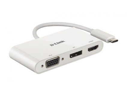 D-Link 3-in-1 USB-C to HDMI/VGA/DisplayPort Adapter