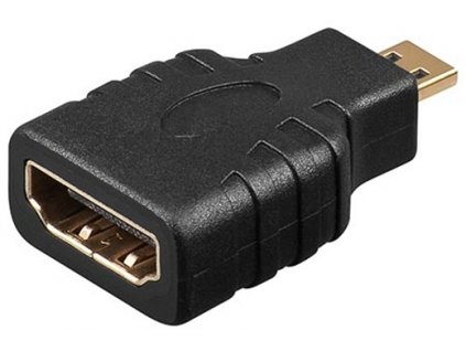 Redukce HDMI A (F) - microHDMI (M), zlacená