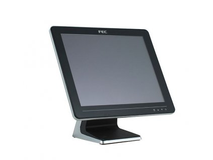 Dotykový monitor FEC AM-1015C, 15" LED LCD, PCAP (10-Touch), USB, VGA/DVI, bez rámečku, černo-stříbrný