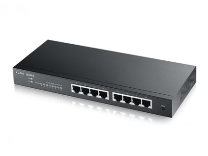 Zyxel GS1900-8 v2, 8 port GbE L2 smart switch, desktop, fanless