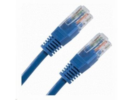 XtendLan patch kabel Cat6, UTP - 0,5m, modrý (prodej po 10 ks)