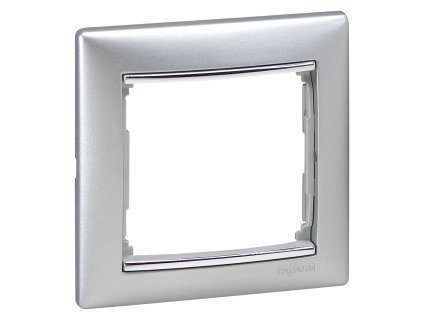 LEGRAND Rámeček VALENA 770351 jednoduchý hlin./stříb.