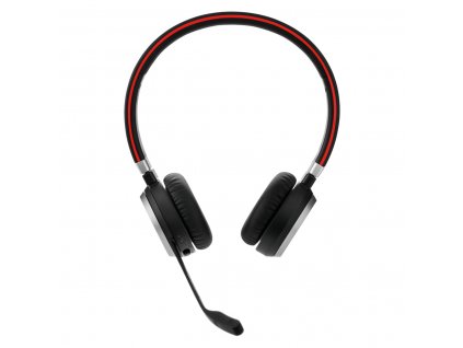 Jabra Evolve 65 SE/Stereo/BT/Bezdrát/MS/Černá-červená