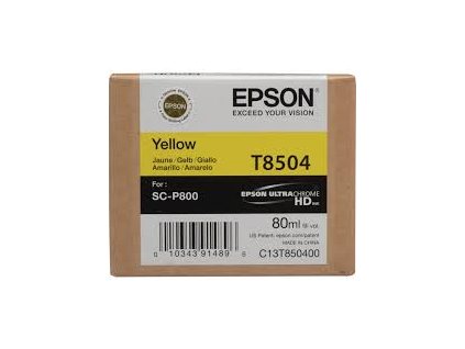 Epson Singlepack Photo Yellow T850400 UltraChrome HD ink 80ml