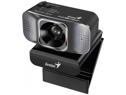 GENIUS VideoCam FaceCam Quiet, Full HD 1080P, dva mikrofony, USB 2.0, černá
