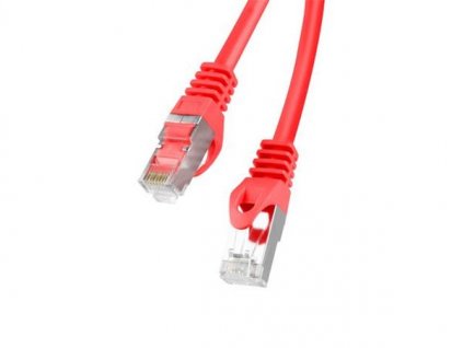 LANBERG Patch kabel CAT.6 FTP 2M červený Fluke Passed