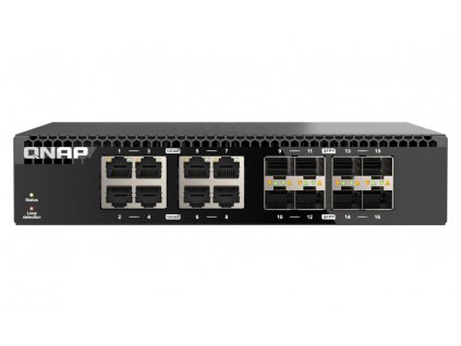 QNAP switch QSW-3216R-8S8T (8x 10G GbE porty + 8x 10G SFP+ porty, poloviční šířka)