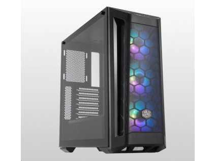 Cooler Master case MasterBox MB511 aRGB, E-ATX, Mid Tower, černá, bez zdroje