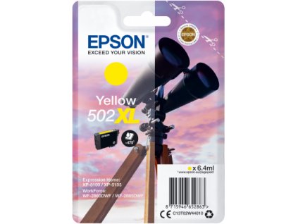 EPSON singlepack,Yellow 502XL,Ink,XL