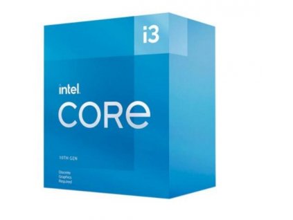 INTEL cpu CORE i3-10105F socket1200 Comet Lake BOX 65W 10.generace (s chladičem, 3.7GHz turbo 4.4GHz, 4x jádro, 8x vlákno, 6MB cache, pro DDR4 do 2666, grafika neni), virtualizace