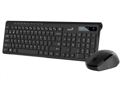 Genius SlimStar 8230 Set klávesnice a myši, bezdrátový, CZ+SK layout, Bluetooth, 2,4GHz, USB, černá