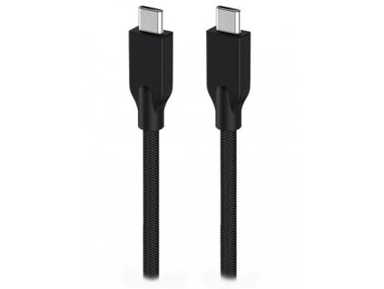 Genius ACC-C2CC-3A, Kabel, USB-C/USB-C, USB 3.0, 3A, PD 60W, opletený, 1m, černý