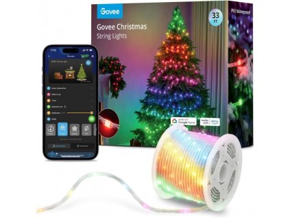 Govee LED RGBIC osvětlení pro vánoční stromek 10m
