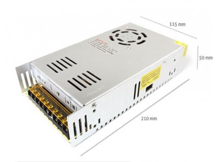 Napájecí zdroj pro LED pásky 30A 350W 12V DC plech