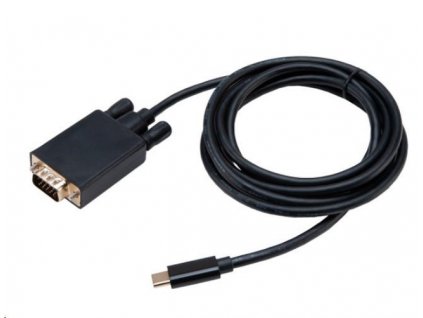 AKASA adaptér USB Type-C na VGA M Cable Adapter (1920x1080@60Hz) 1.8 m