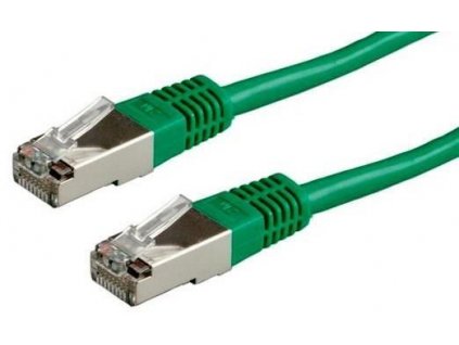 XtendLan patch kabel Cat5E, FTP - 0,5m, zelený (prodej po 10 ks)