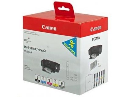 Canon CARTRIDGE PGI-9 PBK/C/M/Y/GY MULTI-PACK pro PIXMA Pro9500 MARK II, PIXMA iX7000