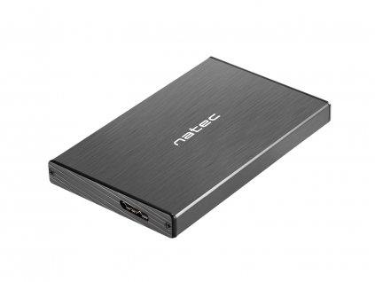 Externí box pro HDD 2,5'' USB 3.0 Natec Rhino Go, černý, hliníkové tělo